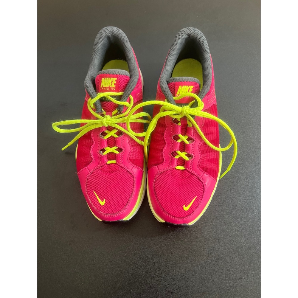 Nike Flex TR 2 Training Shoes Pink Neon Yellow Womens 9 511332-632